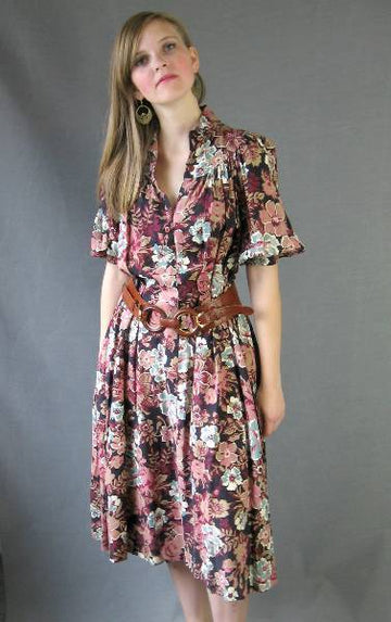 vintage 1970s floral Boho day dress by Young Edwardian