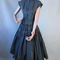 1950s vintage full skirt cocktail dress