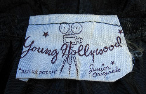 1950s vintage Young Hollywood dress label